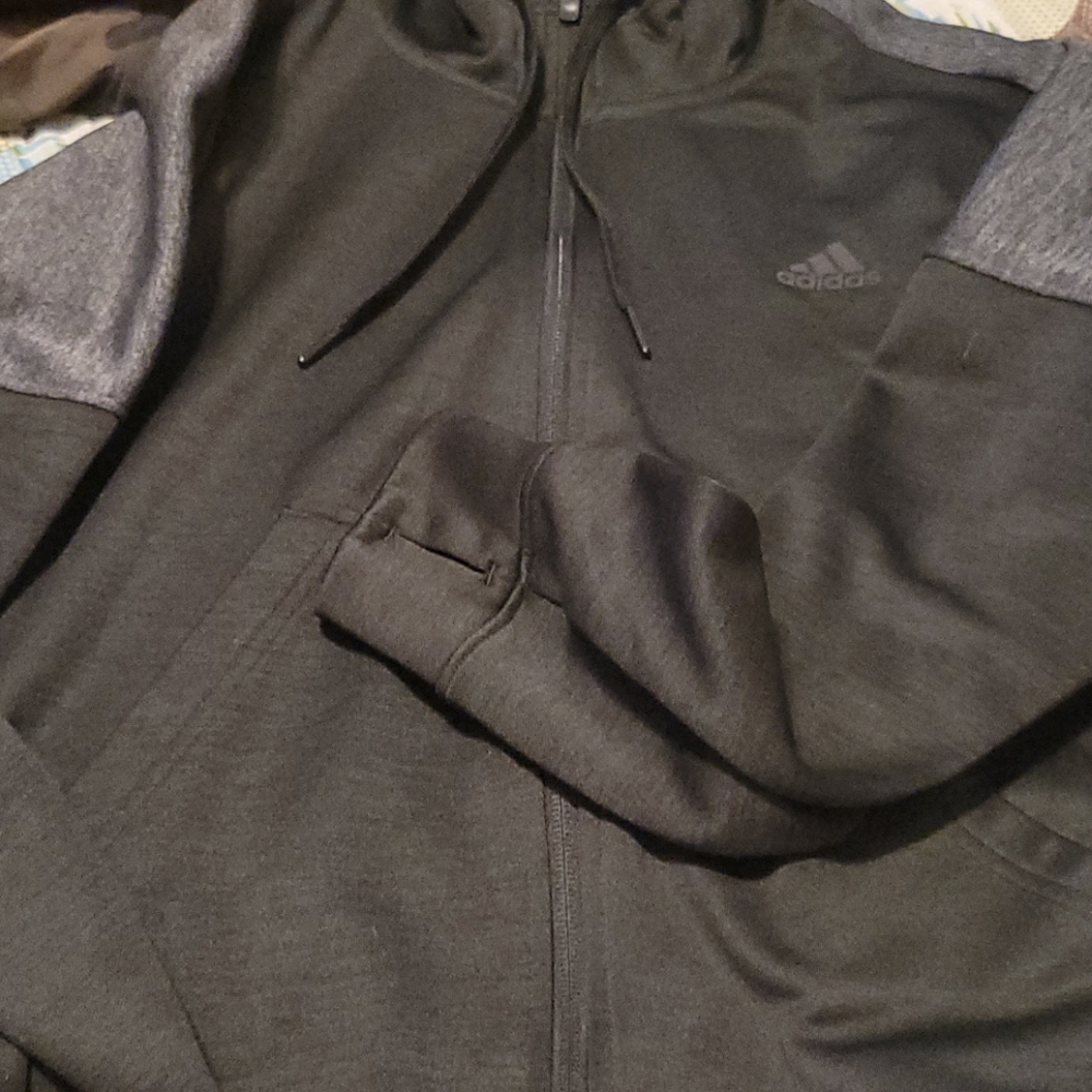 Black and Gray Adidas